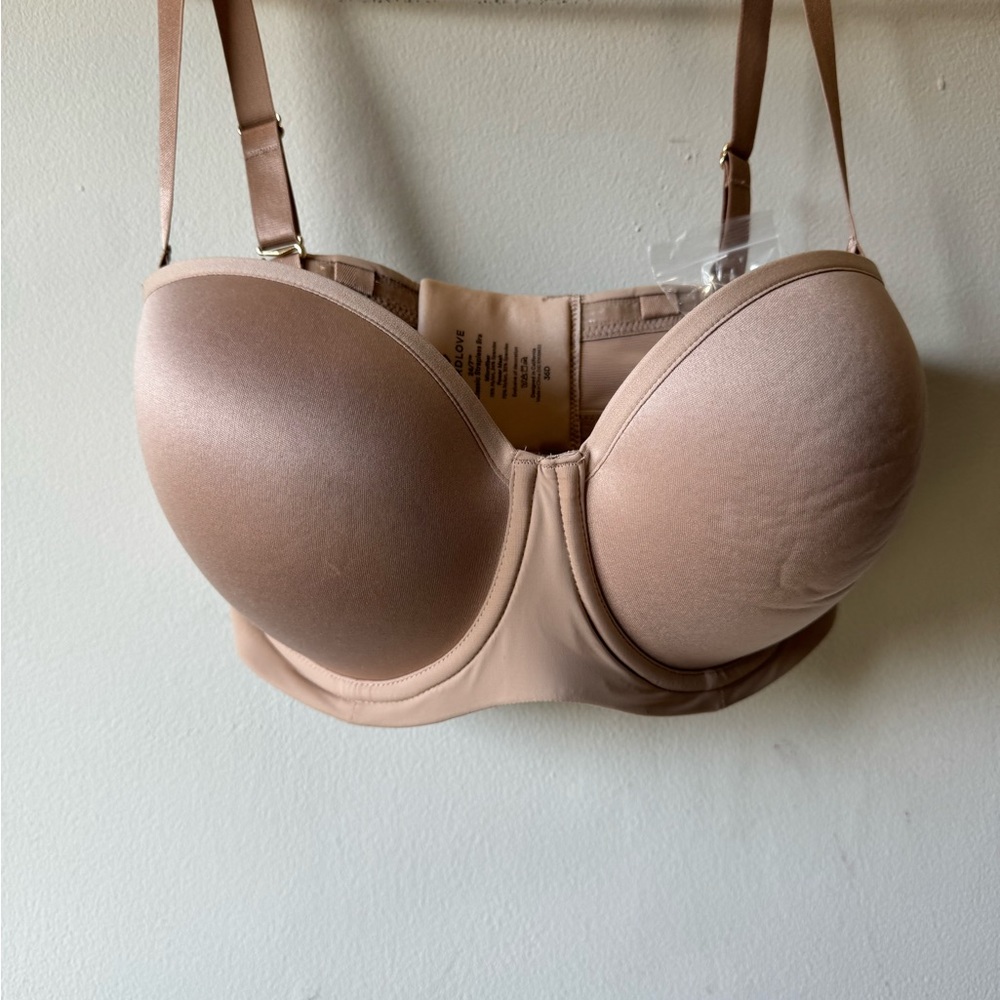 NWT Thirdlove 24/7 Classic Strapless Bra, Taupe, 36D